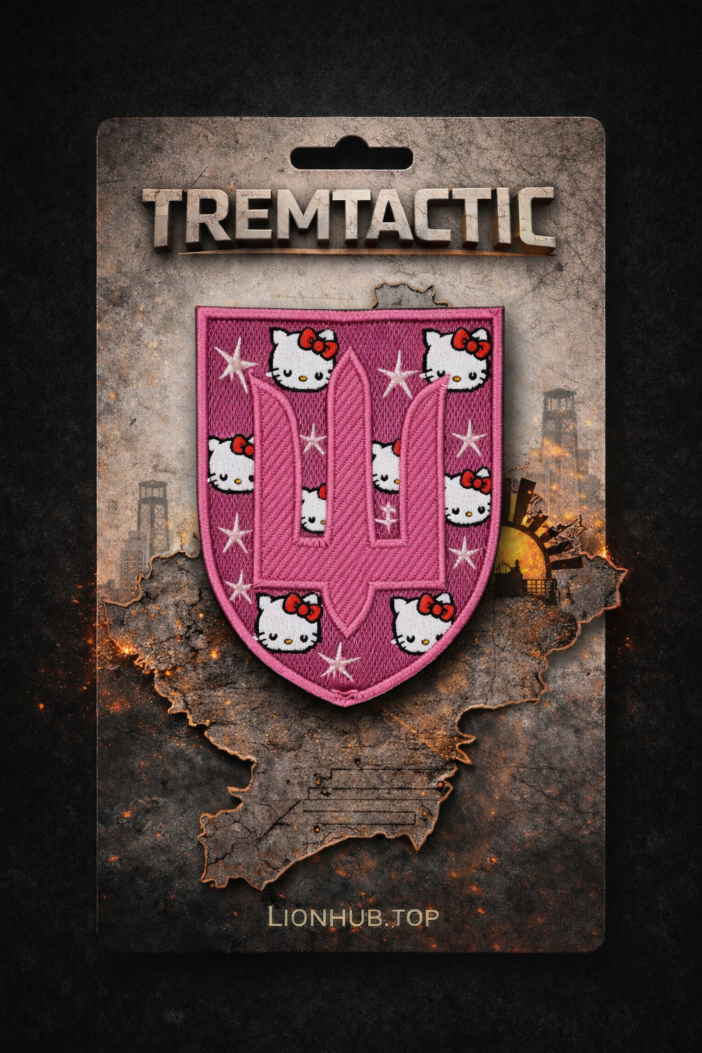 Шеврон Hello Kitty Тризуб